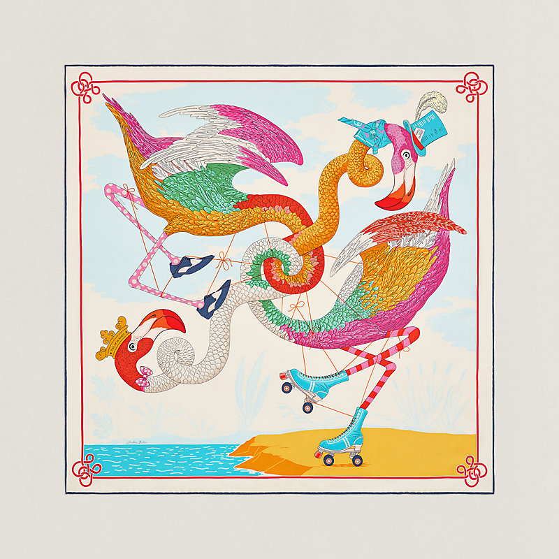 Hermes bird discount scarf